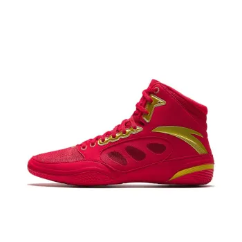 Anta Slip Resistant High Top Training Shoes Men's Red