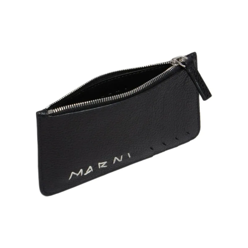 MARNI Logo Detailed Zipped Cardholder-3