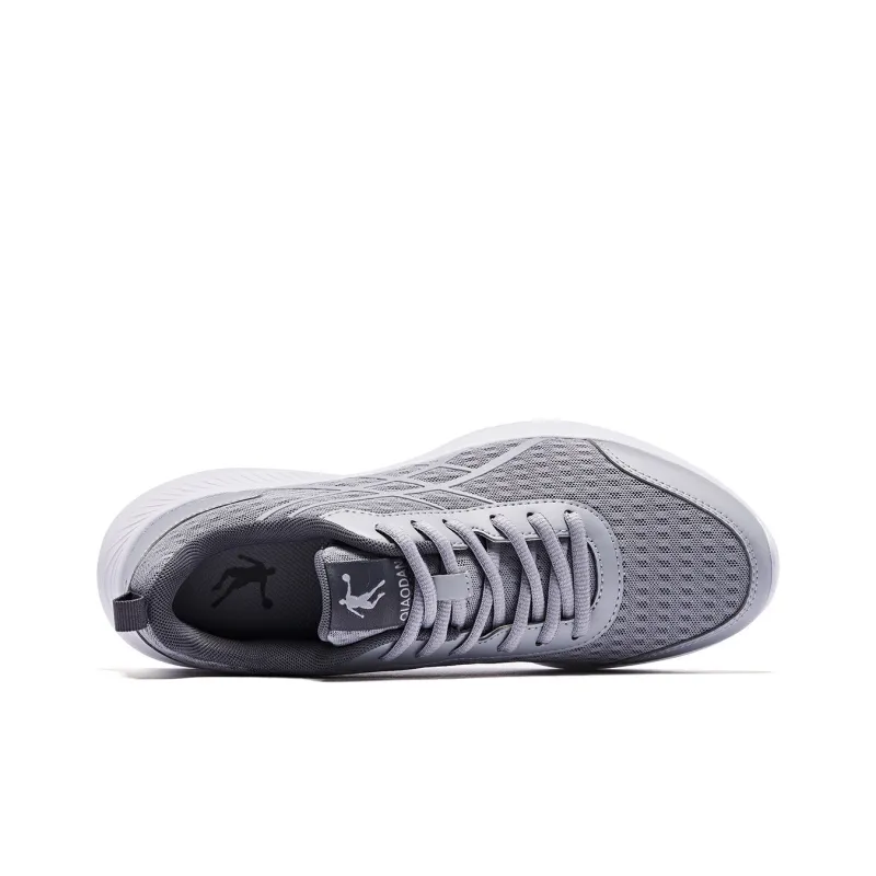 QIAODAN Cushioning Wear-Resistant Low-Top Casual Running Shoes Men's Gray-3