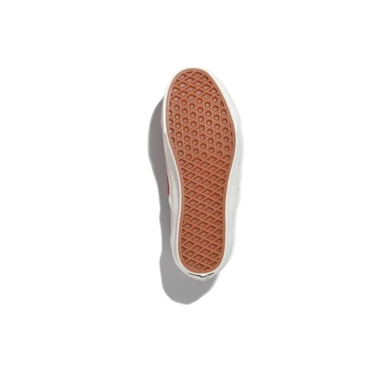 Vans Slip on Anti Slip Wear Resistant Low Top Skateboard Shoes Unisex Red-4