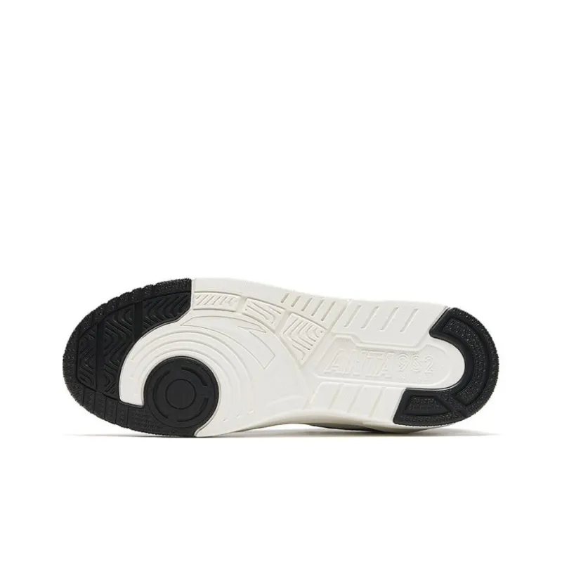 Anta 982GZ Slip Resistant Low Top Skateboard Shoes Women's White Black-4