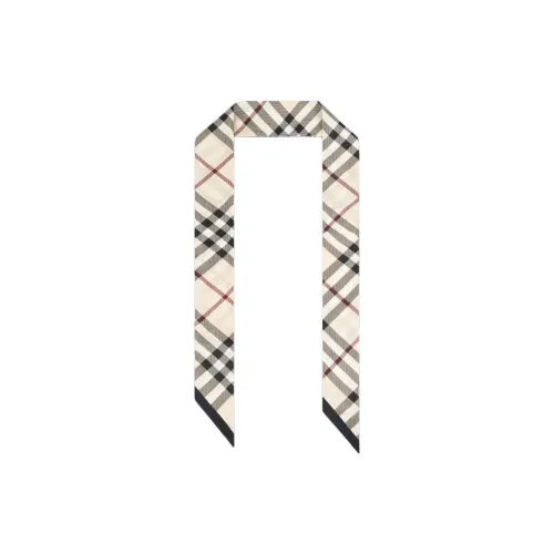 Burberry Silk Scarves Women's Cream