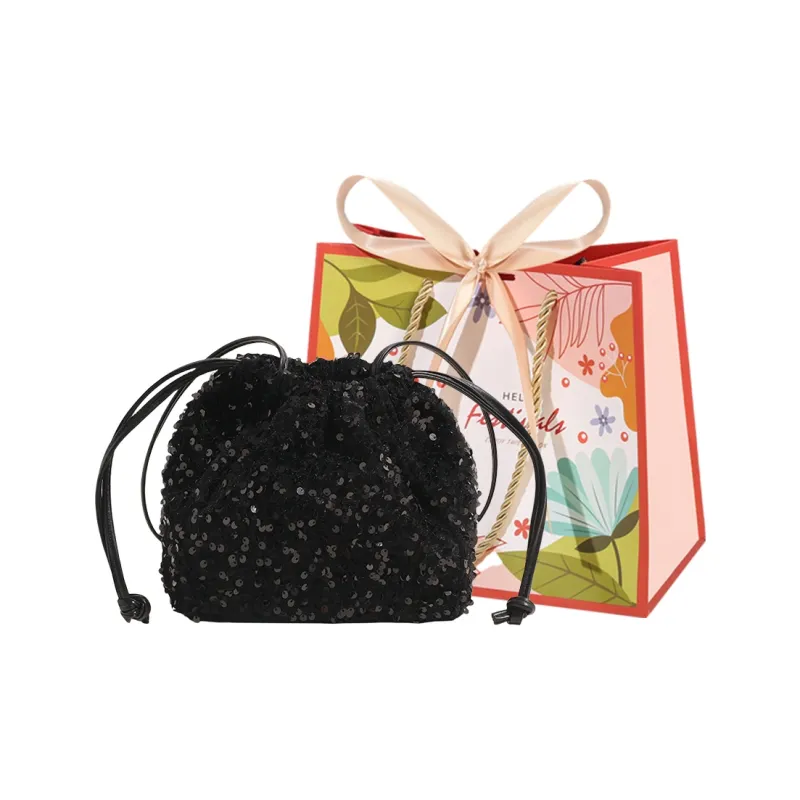 Cwatcun Sequins Crossbody Bag, Shoulder Bag Women's Silver Gray/Black/Silver-8