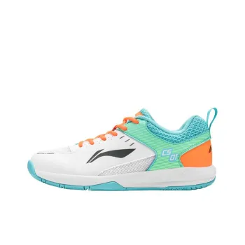LiNing Feather Rocket Shoe 1.0 Abrasion Resistant, Breathable, Lightweight Low Top Badminton Shoes Unisex White Green