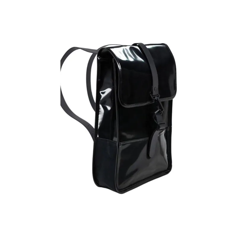 Rains Water repellent Coating Backpack Mini Unisex Bright Black-1