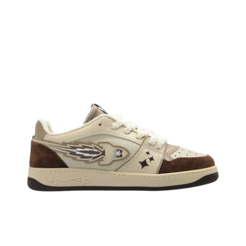 ENTERPRISE JAPAN Rocket Low Top Skateboard Shoes Men's Brown-1