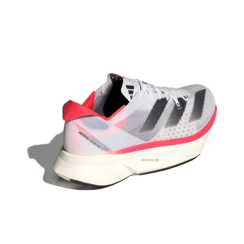 Adidas Adizero Adios Pro 3 'White Black Solar Red'-4