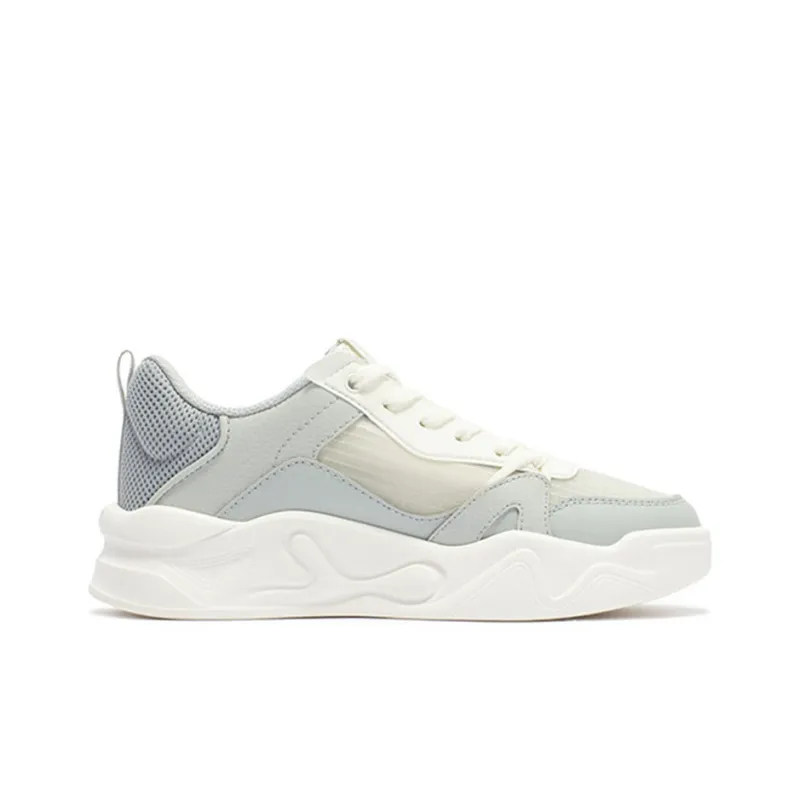 361° Cushioning Low Top Casual Shoes Women's Gray White-1