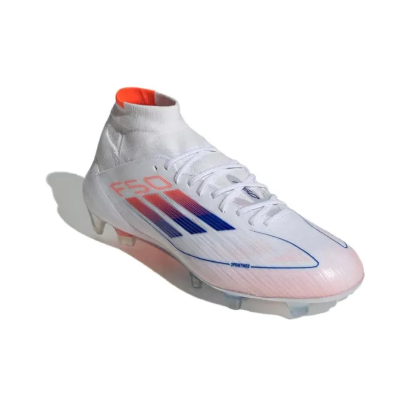Adidas F50 Elite Mid Fg Cloud White Lucid Blue Solar Red Women's-2