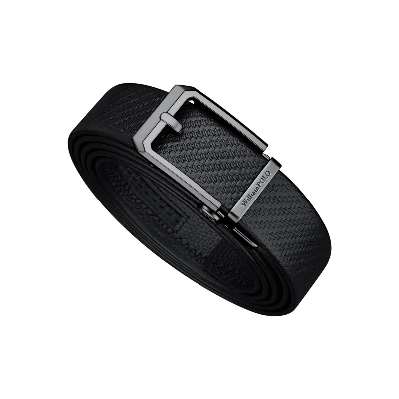 WilliamPOLO Cow Leather Leather Belts Men's Width  3.5cm-2