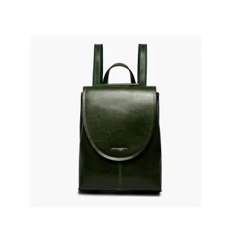 TTaG．baG Waxed Cow Leather Backpack Women's Brown/Black/Coffee/Green