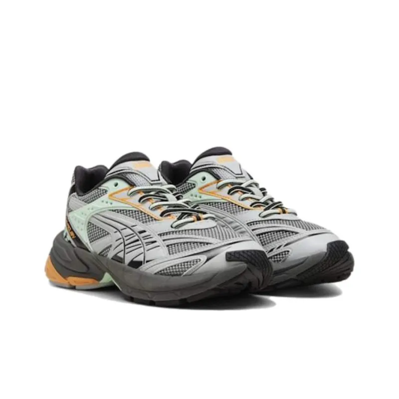 PUMA Velofasis Bliss Anti Slip And Wear Resistant Support Low Top Casual Running Shoes Unisex Gray Green Black-3