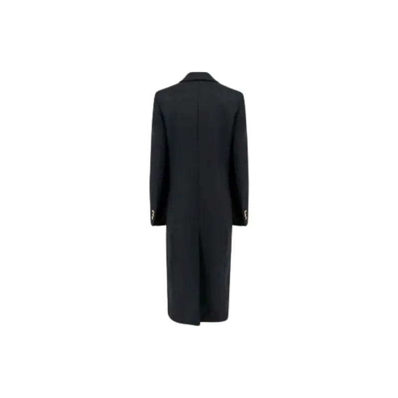 VERSACE Single-Breasted Long Coat-1