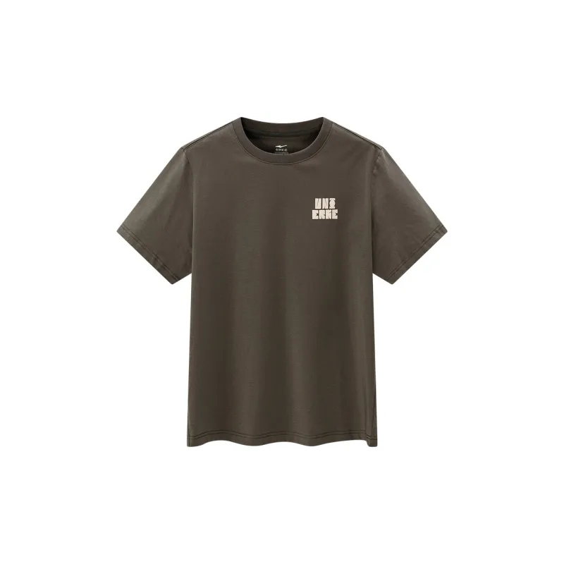 Erke T Shirts Men Brown-1