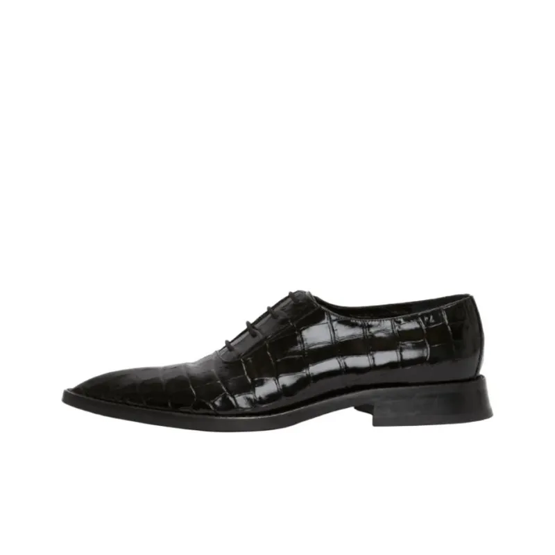 Victoria Beckham Croc-effect Leather Loafers Women's-0