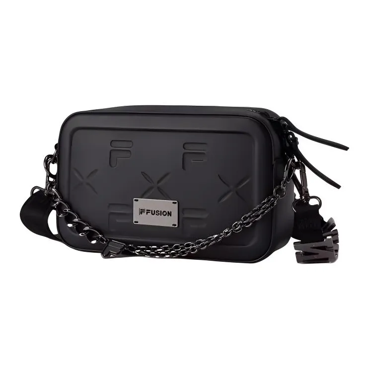 FILA FUSION Polyurethane Shoulder Bag Crossbody Bag Regular Unisex Black-1