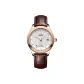 Rose Gold Case White Dial Brown Leather Strap[Men's]