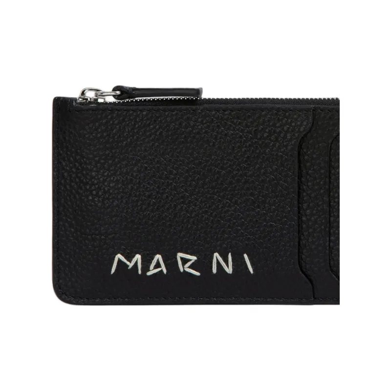 MARNI Logo Detailed Zipped Cardholder-4
