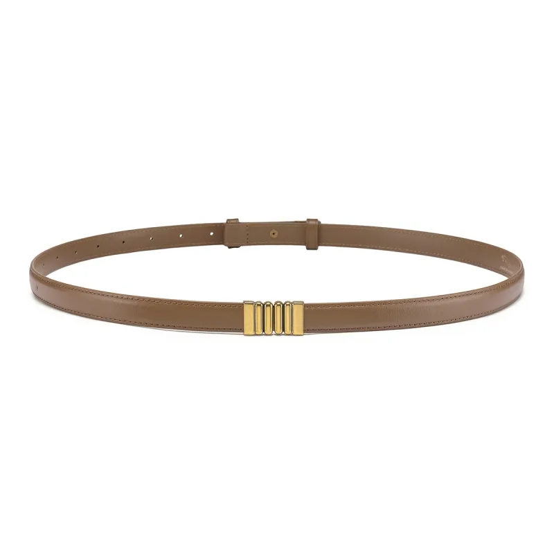 JAGUAR Decoration Genuine Leather Belt Corset Belt Cow Leather Top Grain Cow Leather Leather Belts Women's Width 1.8cm-3