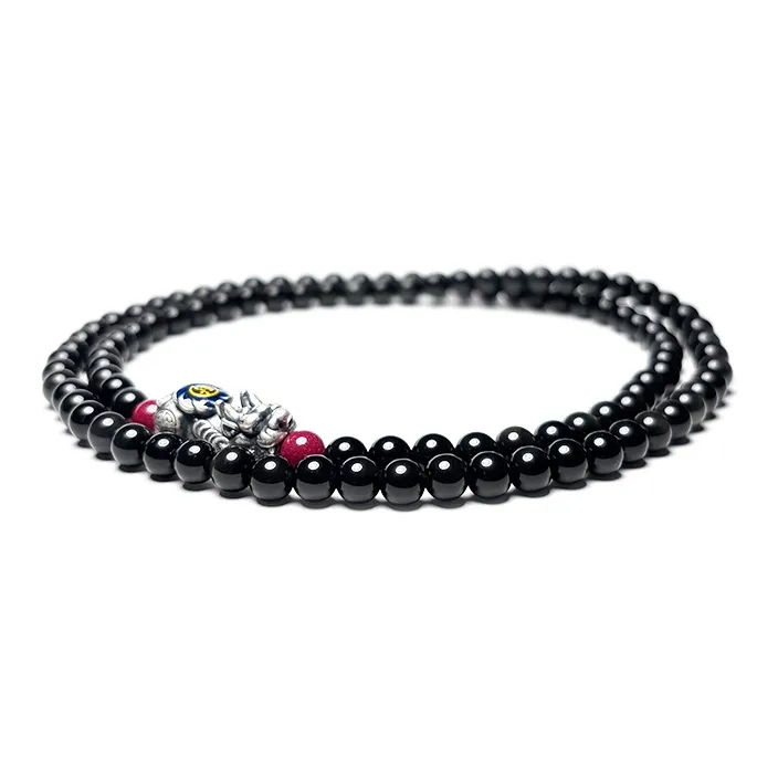 MOUNTAINS AND MANS Obsidian Bracelets Unisex-2