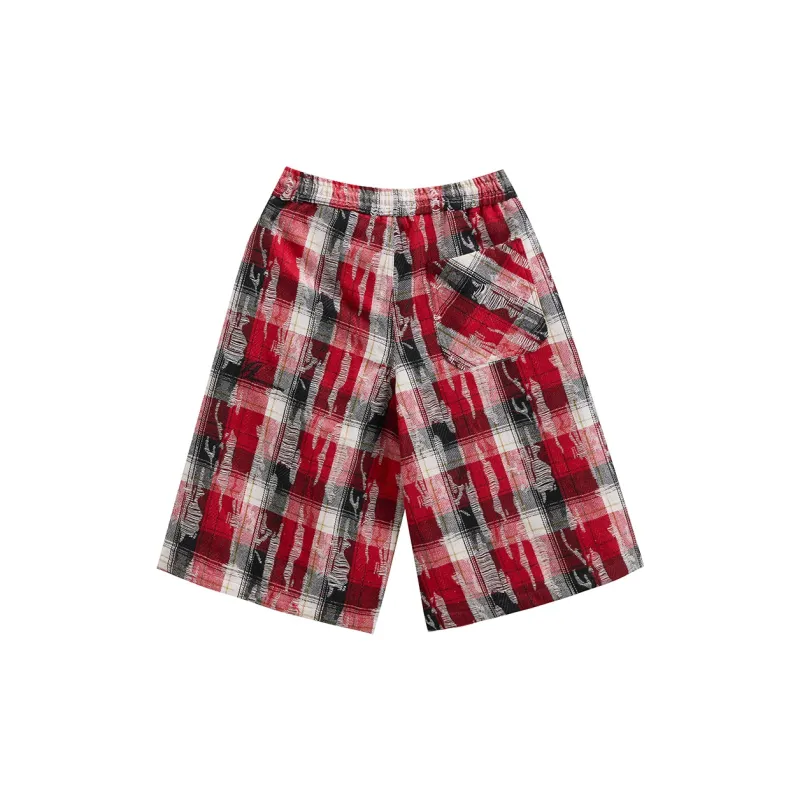 JHYQ Casual Shorts Unisex Red-1