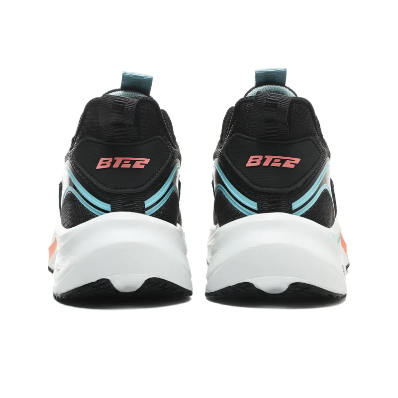 BTE Slip Resistant, Abrasion Resistant, Breathable Low Top Long Distance Running Shoes Men's Black Orange-4