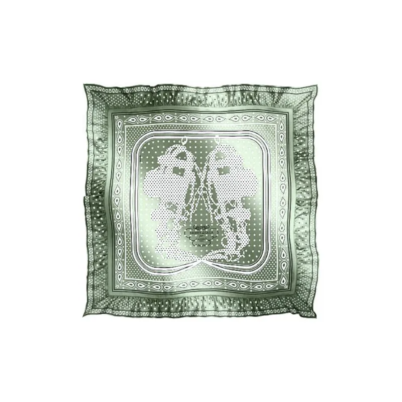 HERMES Silk Scarves Women's Green-0
