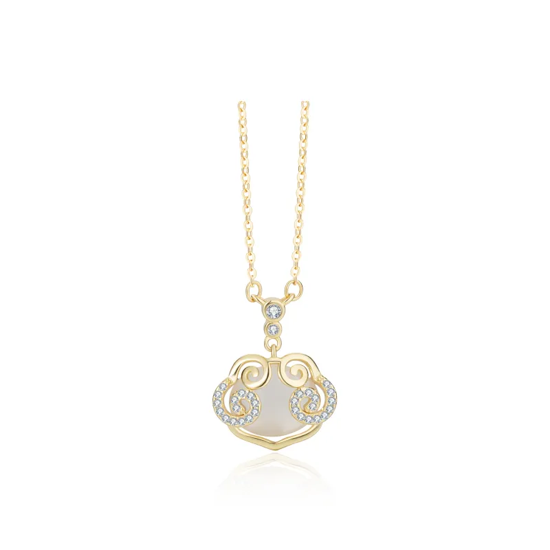 SFER Chalcedony Jade Necklaces Women's-6