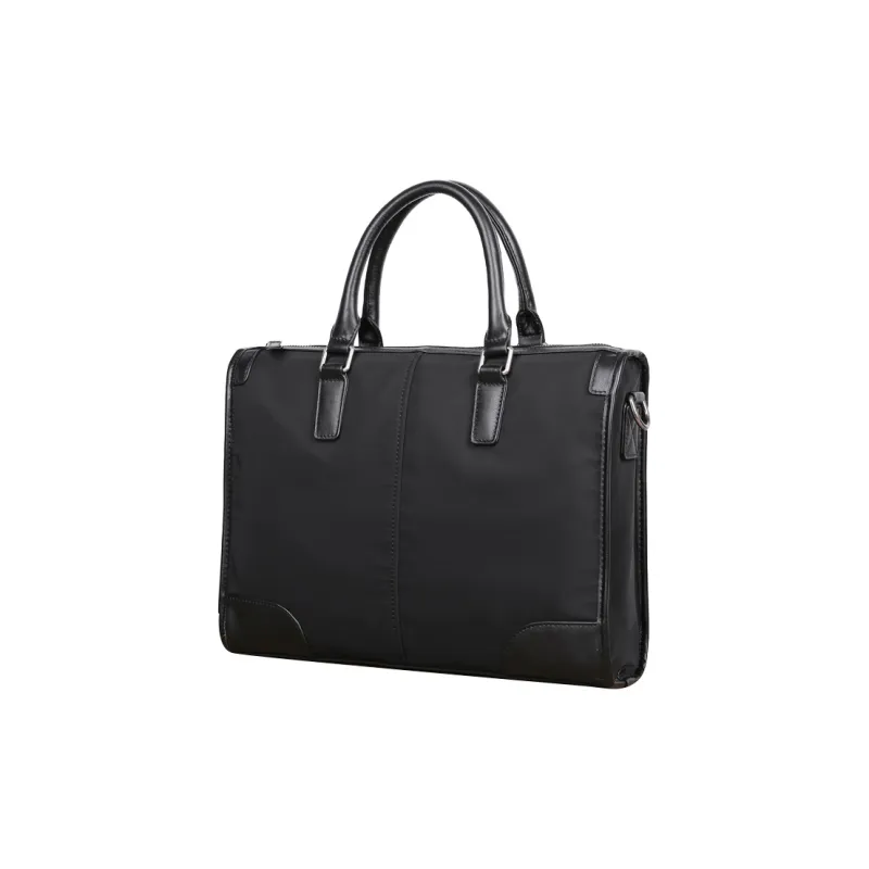 DOSRFINI Oxford Briefcase Shoulder Bag Crossbody Bag Handbag Regular Men's Black-1