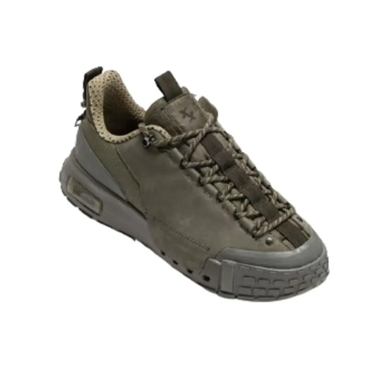 XTEP Shaolin Collection Anti Slip Wear Resistant Low Top Casual Shoes Men's Withered Leaf Green-1