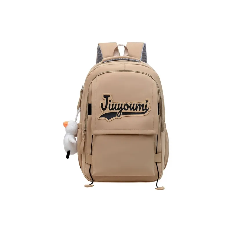GEERDUN Nylon Backpack Regular Unisex Black/White/Red/Khaki/Blue-12