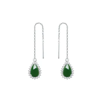 Century Edge Jewelry Drop Earrings Jasper Women's