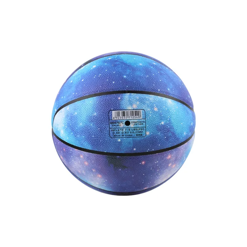 Star Synthetic Leather Basketball Starry Sky Size 7 Ball Training Unisex-4