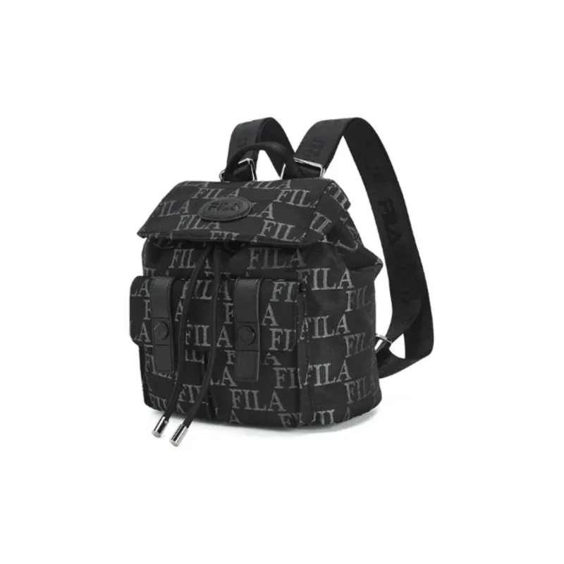 FILA Fabric, Polyurethane, Synthetic Leather Backpack Extra Small Women's Black-1