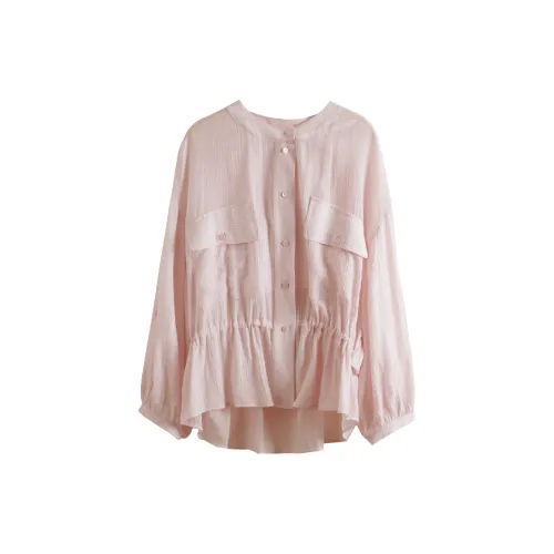 Olrain Shirts Women's Cherry Blossom Pink