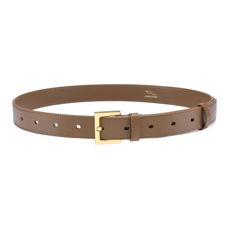 JAGUAR Elegant And Trendy Coordination Cow Leather Leather Belts Women's 2.8cm-3