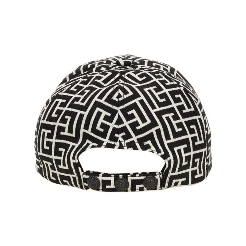 BALMAIN Monogam Jacquard Wool Cap-2