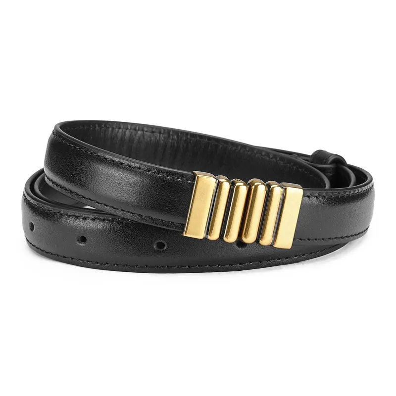JAGUAR Genuine Leather Decoration Cow Leather Leather Belts Women's Width 1.8cm-4