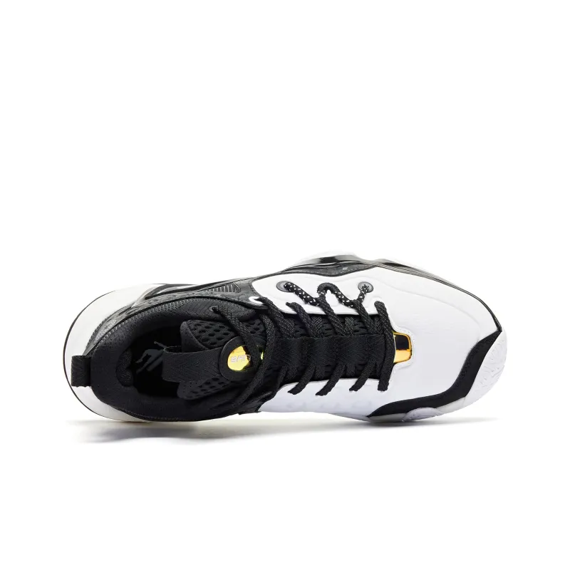 QIAODAN Battle Blade 6TEAM Cushioned Slip Resistant Low Top Basketball Shoes Men's Jordan White-4