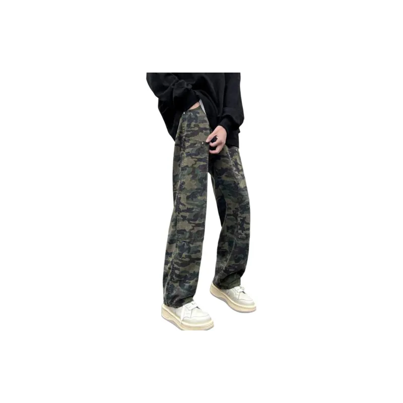 PAINT STAIN Casual Pants Unisex Fashion Camouflage Pants-23