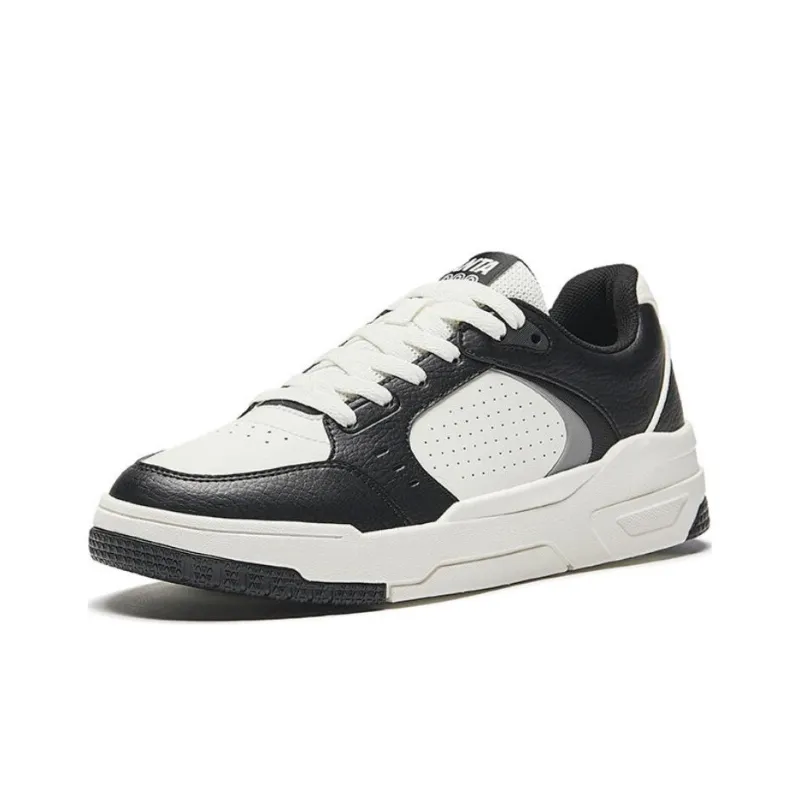 Anta 982GZ Slip Resistant Low Top Skateboard Shoes Women's White Black-1