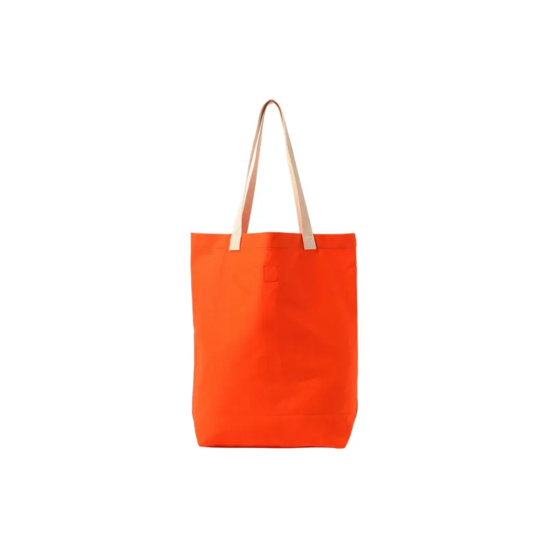 Beams Cotton Tote Bag Shopping Bag Handbag Unisex Black/Orange/Blue-4