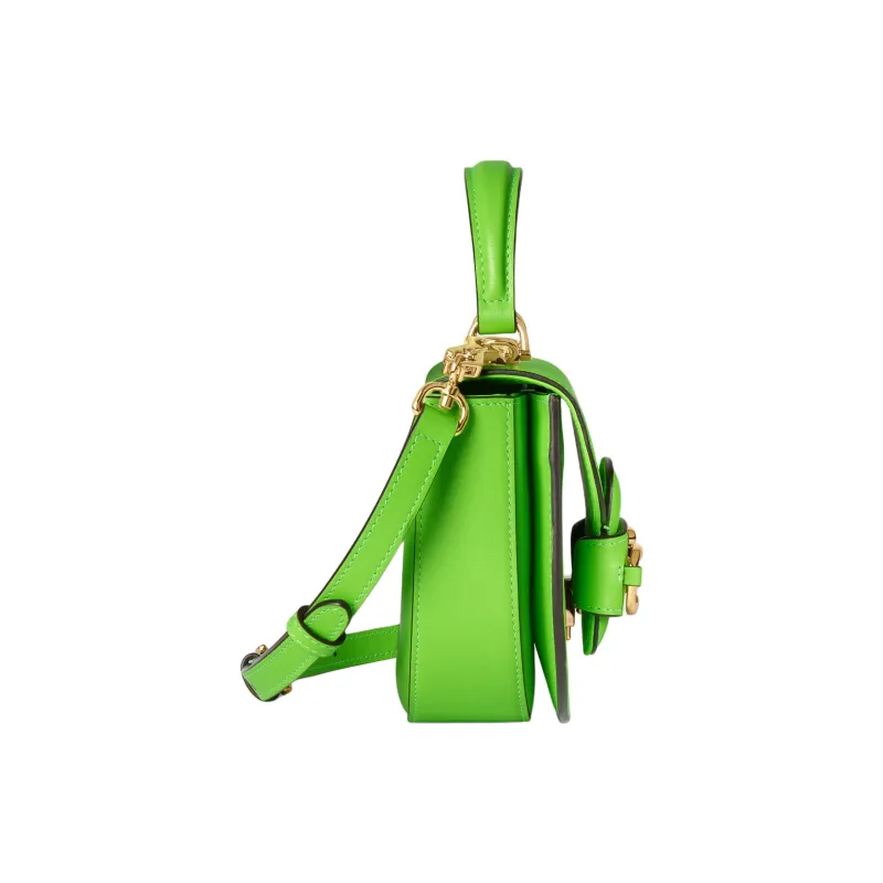 GUCCI Horsebit 1955 Leather Shoulder Bag Crossbody Bag Handbag Mini Women's Electric Green-2