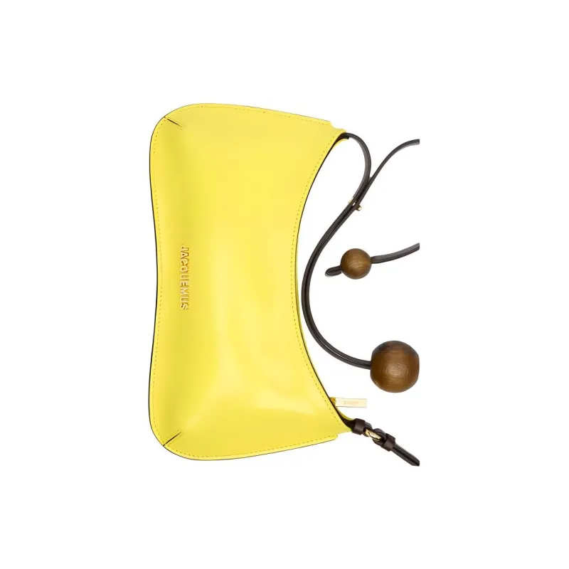 Jacquemus Le Bisou Calfskin Handbag Shoulder Bag Women's Yellow-4
