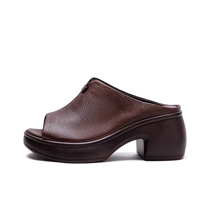 Jay Slide Slippers Women's Coffee/Black-0