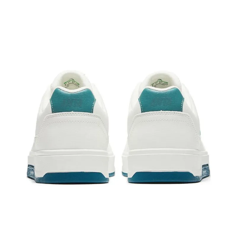 Anta BASIC Slip Resistant Cushioning Low Top Skateboard Shoes Men's White Green-3