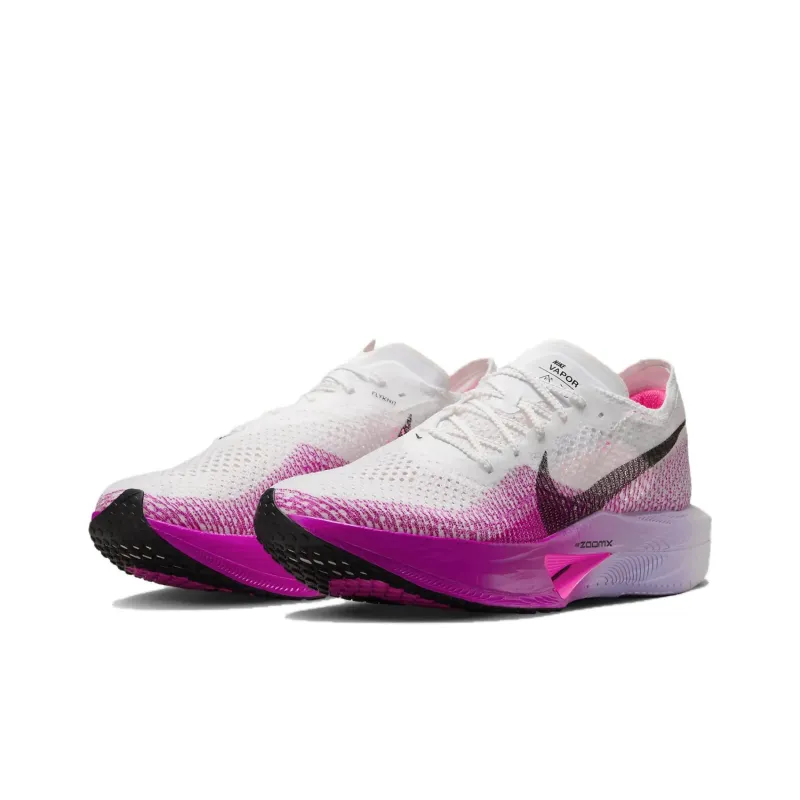 Nike ZoomX Vaporfly 3 Low Top Carbon Plate Running Shoes Unisex White Purple Black-2