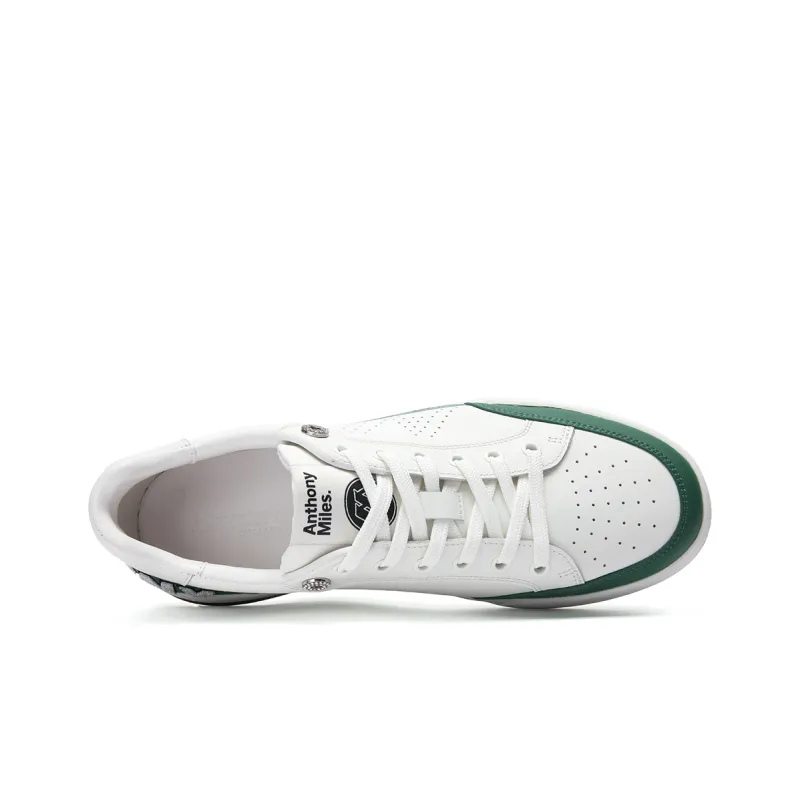 Anthony Miles Low Top Skateboard Shoes Men's White-3