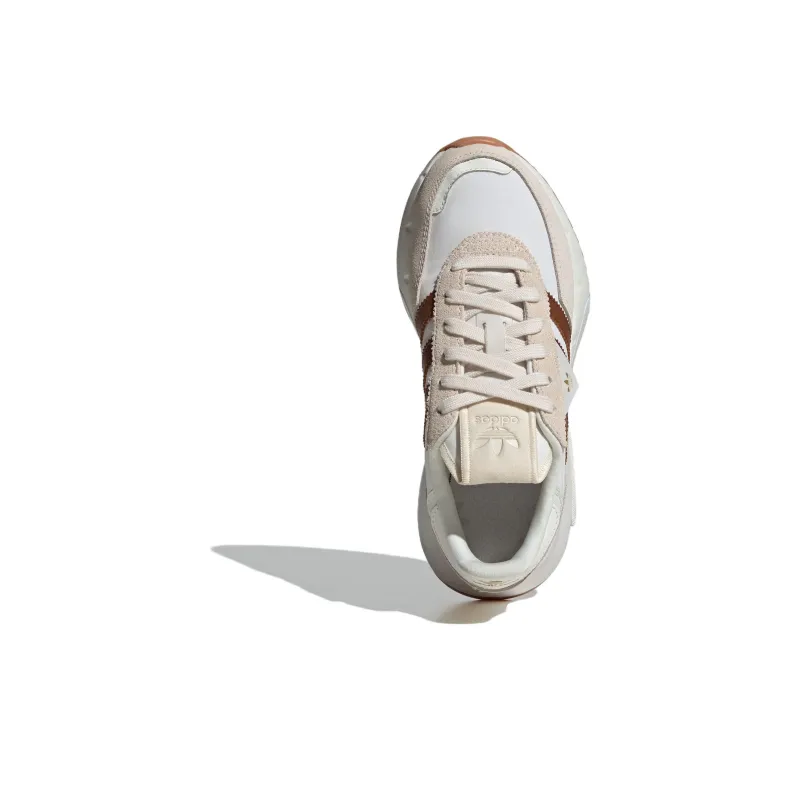 Adidas Originals Retropy F2 Abrasion Resistant Low Top Kids Lifestyle Shoes White Umber Kids'-4