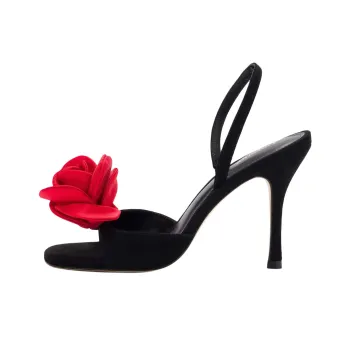 Larroude Salma Strap Sandals 9.6cm Women's Black